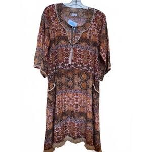 NEW CIENNA women's rhonda dress in brows